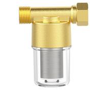 Filtro Dell'acqua per Sedimenti in Ottone, Filtrante Linea Riutilizzabile, Filtro con Cartuccia Rete in Acciaio Inossidabile, per Lavatrici, Unità Riscaldanti, Irrigazione Giardino e Sistemi Idrici