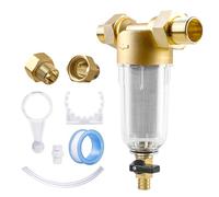 Filtro dell'acqua riutilizzabile, 1 pollice, antirisciacquo, filtro fine lavabile con adattatore 3/4