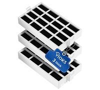 Filtro dell'aria 3 pezzi di ricambio per Whirlpool 481248048172 C00312451 Microban ANT001, ANT-001, ANTF-MIC filtro igienico antibatterico per frigorifero frigorifero e congelatore