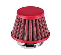 Filtro dell'aria con morsetto, kit di aspirazione del filtro dell'aria 38 mm per moto fuoristrada ATV Quad Dirt Pit Bike(Rosso)