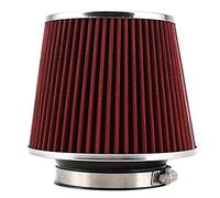 Filtro Dell'aria da 90 Mm Pulitore di Aspirazione Riutilizzabile Lavabile con Morsetti Filtra le Impurit?Filtro Dell'aria a Morsetto Universale Filtro a Cono di Aspirazione Dell'aria Conico Ad Alto F
