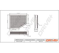 Filtro Dell'Aria Drve+ DP1110.10.0352 Per Alpina, Bmw
