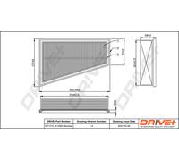 Filtro Dell'Aria Drve+ DP1110.10.0363 Per INFINITI, MERCEDES-BENZ