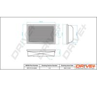 Filtro Dell'Aria Drve+ DP1110.10.0400 Per FIAT