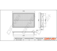 Filtro Dell'Aria Drve+ DP1110.10.0496 Per MAZDA