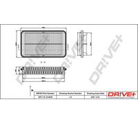 Filtro Dell'Aria Drve+ DP1110.10.0635 Per NISSAN, SUZUKI
