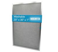 Filtro dell'aria elettrostatico lavabile, MERV 8, (50,8 x 76,2 x 2,5 cm) filtro riutilizzabile in alluminio per fornace, AC centrale e sistema HVAC