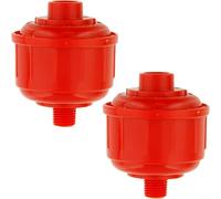 Filtro dell'aria in linea da 1/4 di pollice per strumento spray HVLP, separatore di umidità e olio, per vernice auto e pittura di modelli, in plastica rossa, 58 x 68 mm (B)
