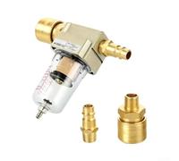 Filtro dell'aria in ottone 1/4" per bsp con separazione olio acqua ottone | Efficiente separazione di olio e acqua, protegge gli strumenti pneumatici, mantiene l'aria compressa pulita nelle officine