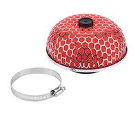 Filtro dell'aria-KIMISS Detergente per filtro aria, detergente per filtro ingresso aria auto, garza schiuma fungo ad alta portata universale(rosso)