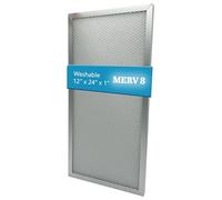 Filtro dell'aria per forno elettrostatico lavabile, MERV 8, (30,5 x 61 x 2,5 cm) filtro riutilizzabile in alluminio per fornace, AC centrale e sistema HVAC
