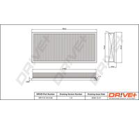 Filtro Dell'Aria Per MERCEDES-BENZ Drve+ DP1110.10.0124