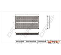 Filtro Dell'Aria Per MERCEDES-BENZ Drve+ DP1110.10.0126