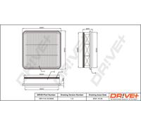 Filtro Dell'Aria Per MITSUBISHI Drve+ DP1110.10.0508