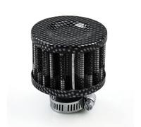 Filtro dell'aria per moto - Copertura per sfiato del basamento ad alto flusso, compatibile con la maggior parte delle auto, camion, struttura in tessuto di alluminio, blu, rosso, carbonio argento