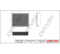 Filtro Dell'Aria Per RENAULT Drve+ DP1110.10.0215