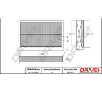 Filtro Dell'Aria Per VOLVO Drve+ DP1110.10.0607