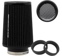 Filtro dell'aria universale a forma di cono, 76 mm, 89 mm, 101 mm, ad alte prestazioni, ingresso aria, cono, filtro dell'aria per Racing Sport, auto, 3 misure in uno (nero-big)