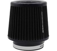 Filtro dell'aria universale per auto, filtro dell'aria di scambio, per 76 mm, 89 mm, 101 mm, filtro dell'aria fredda ad alte prestazioni, lavabile e riutilizzabile (nero)