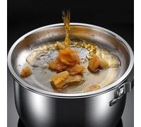 Filtro dell'olio in acciaio inox con filtro a rete fine e coperchio, 25,5 x 15 cm, salva grasso per strutto, olio d'oliva, brodo e grassi da cucina, impilabile (5,5 l)