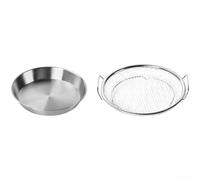 Filtro dell'olio in acciaio inox con vaschetta di raccolta, 20 cm