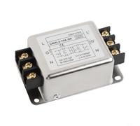 Filtro di alimentazione monofase a due stadi 250V per EMI RFI Soppressione del rumore Shell in lega Design compatto per automazione industriale 3A/6A/10A/20A (10A)