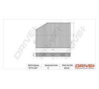 Filtro Di Aria Interna Drve+ DP1110.12.0407 Per ALPINA, BMW