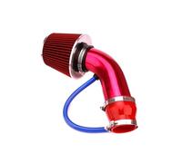 Filtro Di Aspirazione Dell'aria Altezza Del Filtro Cono Ad Alto Flusso Filtro Aria Universale 3" Pollici 76 Mm + Accessori Per Auto Cono Filtro Aria Tubo Di Aspirazione Dell'aria(Rosso)