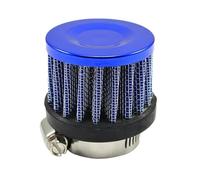 Filtro di Ingresso Dell'aria Coperchio del carter ad alto flusso con presa d'aria fredda universale per moto Mini filtri di sfiato Filtro dell'aria per auto(25MM Blue)