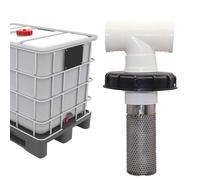 Filtro di ingresso per tubo da giardino, copertura per filtro antipioggia, tappo per tubo per raccogliere foglie morte, protezione per barile per acqua piovana esterna, schermo a rete resistente per