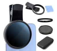 Filtro di polarizzazione CPL da 67 mm, compatibile con iPhone 16 Pro Max 15 14 13, filtro polarizzatore circolare Clip-On HD per smartphone con custodia per il trasporto e panno per la pulizia