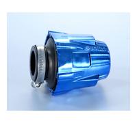 Filtro di Potenza (Air Box) POLINI, Cromato, Azzurro, Dritto, Ø37 (203.0111) per