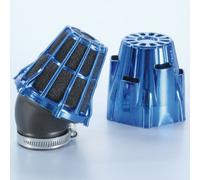 Filtro Di Potenza Polini Cromato Blu, Curvato 30' Ø46 (2030162) Per Moto