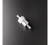 Filtro di ricambio 1/4 "6mm Filtro Olio Combustibile In Linea Universale Per Moto CNC In Lega Di Alluminio Pit Dirt Bike ATV Quad Accessori(Silver)