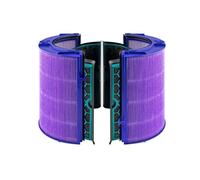 Filtro di ricambio, compatibile con Dyson, HP04 TP04 DP04 TP05 DP05 Purificatore d'aria sigillato a due stadi 360° Pure Cool Fan Combi Glass Filtro HEPA, multistrato, elimina gli odori(Purple)