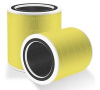 Filtro di ricambio Core 400S Pet Care per purificatore d'aria LEVOIT Core 400S Smart WiFi, filtro di ricambio 3 in 1 H13 True HEPA, parte # Core 400S-RF-PA (LRF-C401-YUS), giallo, confezione da 2