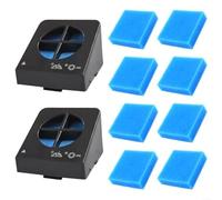 Filtro di ricambio e set di cotone per aspirapolvere a secco Eureka NEW400, include 2 filtri e 8 filtri in cotone per una cattura efficace dei detriti