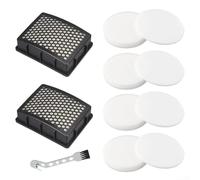 Filtro di ricambio per aspirapolvere verticale Kenmore senza sacchetto, compatibile con i modelli DU2015, DU2012, K4010, DU4080, DU5080, include 2 filtri, 4 set in schiuma e feltro e spazzola per la