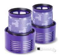 Filtro di Ricambio per Dyson Cyclone V10 SV12, 2 Pacchetti di Filtri e 1 Spazzola Compatibile con Dyson Cyclone V10 Animal Absolute Motorhead SV12, Sostituisce il codice 969082-01