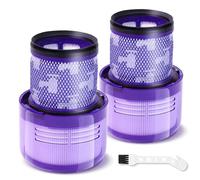 Filtro di Ricambio per Dyson V11 V15 V15s SV14, 2 Pacchetti di Filtri e 1 Spazzola Compatibile con V11 Torque Drive Animal Complete Extra V15 Detect V15s, Confronta con la Parte 970013-02