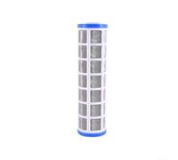 Filtro di ricambio per pompa di scarico, 25,4 cm, cartuccia a rete SS per lavatrice, riduttore di calcare e trappola per sporco, bianco