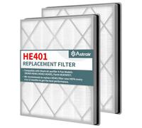 Filtro di ricambio per purificatore d'aria Shark 4, compatibile con Shark HE400, HE401, HE402, HE405, filtro a carbone attivo 3 in 1 e filtro HEPA H13 True (confezione da 2)