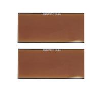 Filtro di saldatura in oro, lenti per saldatura - Filtro in oro per cappuccio di saldatura 2 pezzi | Protezione agli occhi di saldatura, impatto -Sostituzione delle lenti resistenti, preparare le tue