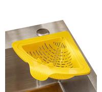 Filtro di scarico angolare - supporto magnetico per aspirazione, scolapiatti triangolari | cestino anti-intasamento, filtro di scarico per il lavello della cucina, caddy da cucina ad alta capacità