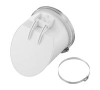 Filtro di scarico antiodore in PVC, valvola di ritegno per tubi di drenaggio con antiodore per sistemi di drenaggio esterni, copertura per tubi di drenaggio dell'acqua piovana, valvola di non ritorno