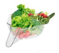 Filtro di scarico - Ciotola per cestello di drenaggio per scolare il riso - Filtro per rondella di riso da cucina portatile riutilizzabile per domestica per verdure di