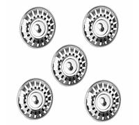 Filtro di scarico del lavandino 1-5 pezzi Tappo for scarico da cucina in acciaio inossidabile Filtro for lavello Bagno Acchiappa-capelli Forniture da cucina Cucina(5pcs)