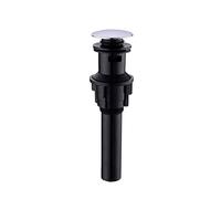Filtro di scarico del lavandino Accessori for lavabo da bagno con scarico a pressione e troppo pieno, accessori for cucina, scarico a gravità, scarico a scomparsa, tappo for cucina(Chrome)