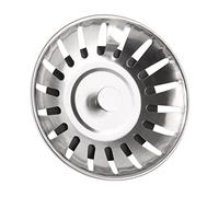 Filtro di scarico del lavandino Tappo raccogli-capelli in acciaio inox for vasca da bagno, for lavello, filtro, accessori for lavello da cucina, utensili da cucina(Sliver Cap)