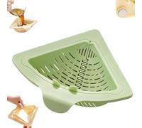 Filtro di scarico magnetico, raccoglitore di rifiuti alimentari, filtro triangolare per lavello senza foratura, fondo a scomparsa automatico, adatto per lavelli da cucina